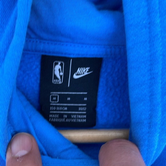 Nike Sacramento Kings Blue City Edition Logo Essential Pullover Hoodie boys Sz M - Picture 12 of 12